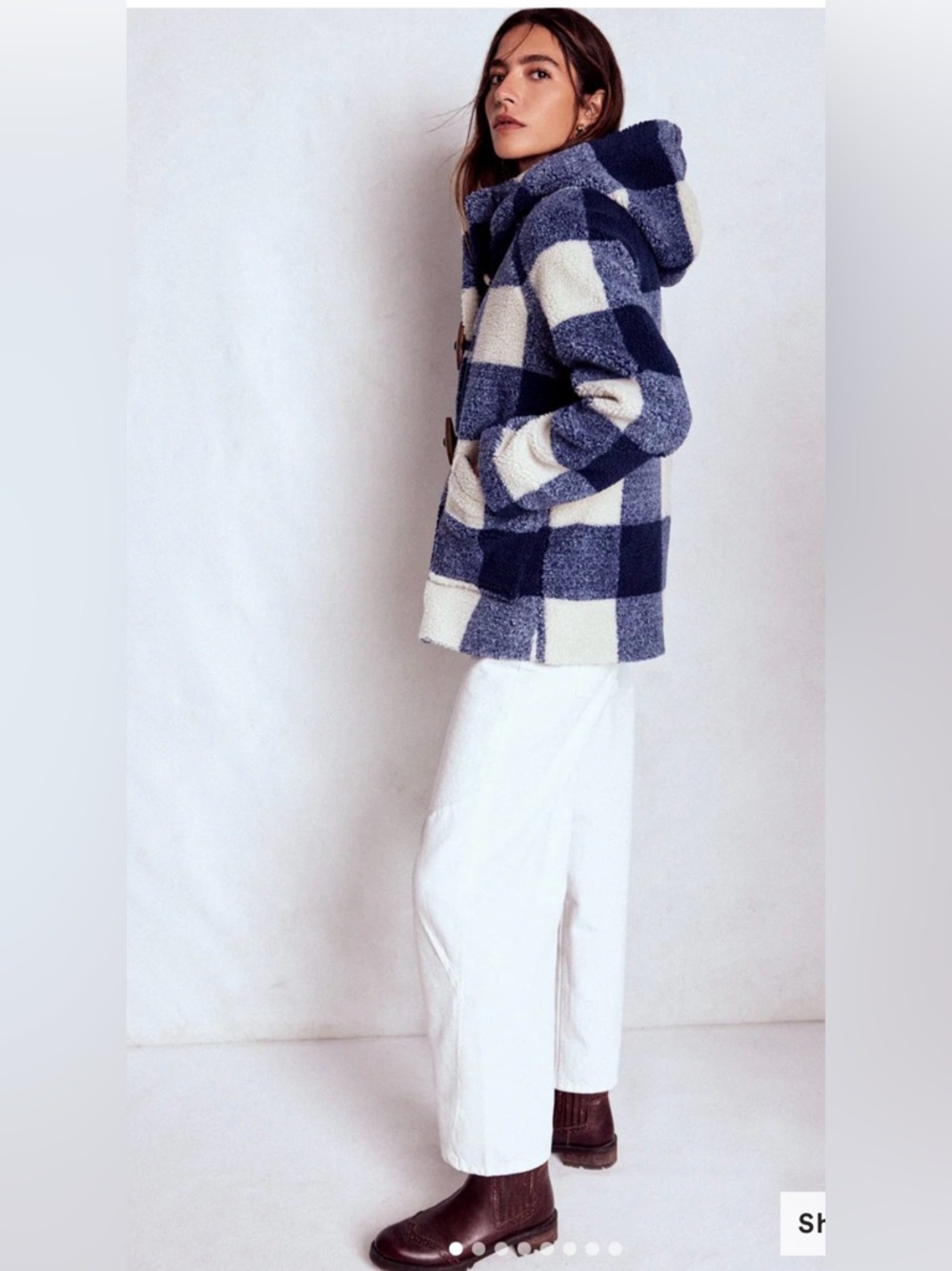 NEW! BODEN Borg Duffle Coat - Picture 5 of 16